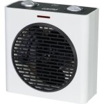 Radiateur soufflant cube blanc et noir 2000 w
