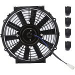 Radiateur de ventilateur de refroidissement �lectrique mince de 10 pouces 24v 80w 2100rpm 10 lames droites ...