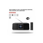 Radio internet bluetooth wi - fi fm, dab + multifonction conception de table, smartphone tablette, ecran ...