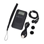 Radio portable mini radio de poche avec haut - parleur fm / am numrique stro dsp rcepteur avec rveil ...