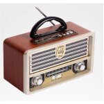 Radio - rveil portable avec musique, design rtro, style amricain vintage, usb, fm / am, q - yx2022 ...
