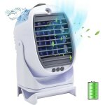 Fishtec - rafrachisseur d'air 3 en 1 mini climatiseur mobile silencieux 486m / h 60w blanc