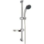 Groenlandia - rail coulissant colonne 60 cm pour tringle de douche avec porte - savon et douchette