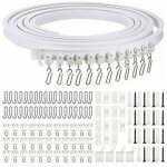 Rail de rideau incurv� au plafond pliable de 5 m�tres rail de rideau incurv� flexible pour rail de rideau ...