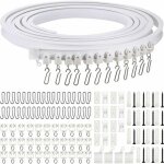 Rail de rideau incurvé au plafond pliable support de rideau de plafond flexible rail incurvé de fenêtres ... Rail de rideau incurvé au plafond pliable support de rideau de plafond flexible rail incurvé de fenêtres ...