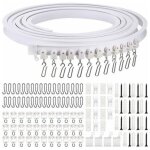 Rail de rideau incurvé pliable au mètre pour plafond rail de rideau incurvé flexible rail de rideau souple ... Rail de rideau incurvé pliable au mètre pour plafond rail de rideau incurvé flexible rail de rideau souple ...