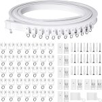 Rail de rideau souple pour plafond incurv� de 5 m, avec crochet m�tallique, cloison de pi�ce, piste coulissant ...