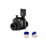 Lot lectrovanne d'arrosage 100hv rain bird 1'' 24v pour programmateurs lectriques + 2 connecteurs tanches ...