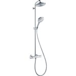 Hansgrohe - raindance s - set de douche showerpipe 240 avec thermostat, ecosmart 9 l / min, chrome 27116000 ...