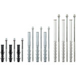 Boulons de suspension - avec chevilles, galvanisés rainway - 10 pièces: 100mm Boulons de suspension - avec chevilles, galvanisés rainway - 10 pièces: 100mm