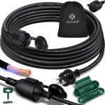 Rallonge avec capuchon de protection outdoor - pour int�rieur ext�rieur - rallonge c�ble �lectrique - ...