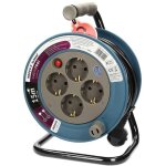 Rallonge �lectrique mini enrouleur 4 prises 2p + z 15 m or - ae - 1339 / g(gs) schuko gris