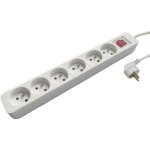 Rallonge multiprise - 6 x 2p + t - 3g1. 5 mm2 - h05vv - f - avec interrupteur bizline 701010