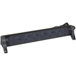 Rallonge multiprise avec bloc rotatif de 6 prises 2p + t surface , interrupteur et cordon longueur 3m ...