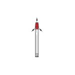 Viessmann - rallonge sortie de toit 1m 60 / 100mm avec collier d'ancrage rouge brique - 7311370