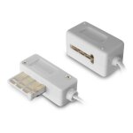 Metronic - rallonge t�l�phonique ptt 8 plots m�le / fem. 10 m - blanche - blanc