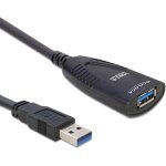 Rallonge usb 3. 0 - 5m m / f (noir) Rallonge usb 3. 0 - 5m m / f (noir)