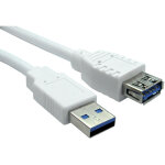 Rs pro - rallonge usb usb a femelle vers usb - a mâle, blanc, 1. 8m ( prix pour 1 ) Rs pro - rallonge usb usb a femelle vers usb - a mâle, blanc, 1. 8m ( prix pour 1 )