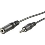 Rallonge value 11. 99. 4353 jack audio [1x jack mle 3. 5 mm - 1x jack femelle 3. 5 mm] 3. 00 m noir ...
