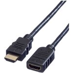 Rallonge value hdmi fiche mle hdmi - a, prise femelle hdmi - a 1. 00 m noir 11. 99. 5574 4k uhd, blind ...