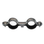 Ram - 50 colliers de fixation tube double isophonique acier zingu 7x150 - 22