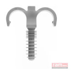 Seau de 100 ram clip gris double 16 mm Seau de 100 ram clip gris double 16 mm