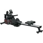 Sportnow - rameur � eau d'appartement - acier - 185x47x53cm - noir