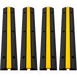 Rampe de protection cable exterieur 4 pcs 18, 000 lbs rampe de cache - cable 1 canal passe cable pieton ...
