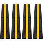 Rampe de protection cable exterieur 4 pcs 18, 000 lbs rampe de cache - cable 1 canal passe cable pieton ...
