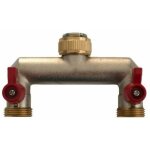 Rain irrigation - rampe avec vannes 2 voies en laiton