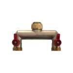 Rain irrigation - rampe avec vannes 2 voies en laiton