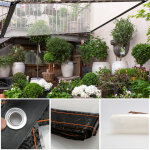 Bâche transparente bâche armée translucide bâche de protection imperméable avec oeillets 2x4m Bâche transparente bâche armée translucide bâche de protection imperméable avec oeillets 2x4m