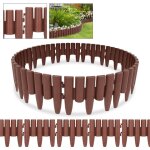 Randaco bordure de pelouse bois effet bordure de parterre bordure de pelouse pp plastique pour jardin, ...