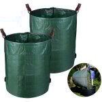 Einfeben sac de jardin en polypropylne sac de jardin xxl sac  feuilles compost sac de jardin 272l 2x ...