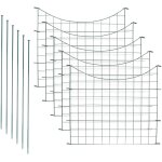 Randaco ensemble de cl�ture d'�tang cl�ture de bassin jardin fil de fer cl�ture grillag�e portillon enclos ...