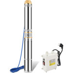 Randaco pompe submersible pour puits profonds, 750w, 4. 000l / h pompe de puits, t�te maximale 67m, cordon ...