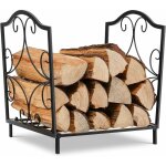 Range bches dcoratif, porte bches en acier inoxydable robuste avec pattes surleves, motifs lgants, ...