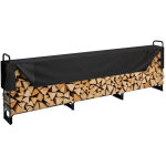 Range buches exterieur 386x36x117 cm abri bois de chauffage avec couverture impermeable 600d oxford porte ...