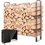 Costway range b�che ext�rieur avec housse pvc imperm�able, abri b�che rangement bois 36 - 61cm de long, ...