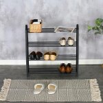 Secury - t - range chaussures - 4 niveaux - noir - 12 paires Secury - t - range chaussures - 4 niveaux - noir - 12 paires