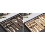 Range - couverts extensible en bambou - talla bambou couleur noyer 505 / 825x473mm.