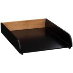 5five simply smart ? range - documents en bambou noir ? longueur 31. 5 cm ? largeur 23. 5 cm ? empilable ...