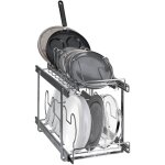 Mophorn - vevor rangement couvercle casserole extensible organiseur de poele a 2 niveaux 30, 5x57, 5x46, ...