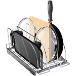 Mophorn - vevor rangement couvercle casserole extensible organiseur de poele 31, 8 x 53, 3 x 22, 4 cm ...