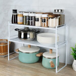 Sifree� rangement sous �vier cuisine, �tag�re t�lescopique flexi, rangement suppl�mentaires, r�glable ...