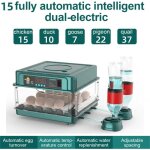 Ranipobo - couveuse oeuf automatique, incubateur retournement & temprature norm avec hydratation de ...
