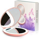 Rapanda - miroir grossissant miroir compact à led, miroir de voyage lumineux, grossissement x10, portable, ... Rapanda - miroir grossissant miroir compact à led, miroir de voyage lumineux, grossissement x10, portable, ...