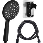 Pommeau de douche noir douchette à main avec tuyau de 1, 5 m et support de douchette à 3 types de jets ... Pommeau de douche noir douchette à main avec tuyau de 1, 5 m et support de douchette à 3 types de jets ...