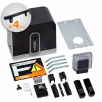 Faac rapid kit 400kg sliding gate automation with 4 mt nylon rack
