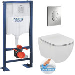 Rapid sl bti support autoportant, cuvette ideal standard tesi aquablade avec abattant frein de chute ...